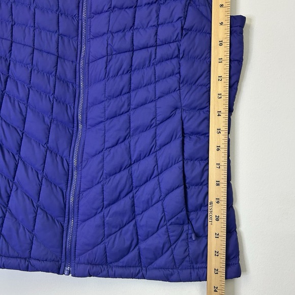 North Face Thermoball Quilted Puffer Vest Women's Size Medium Purple - Picture 6 of 11